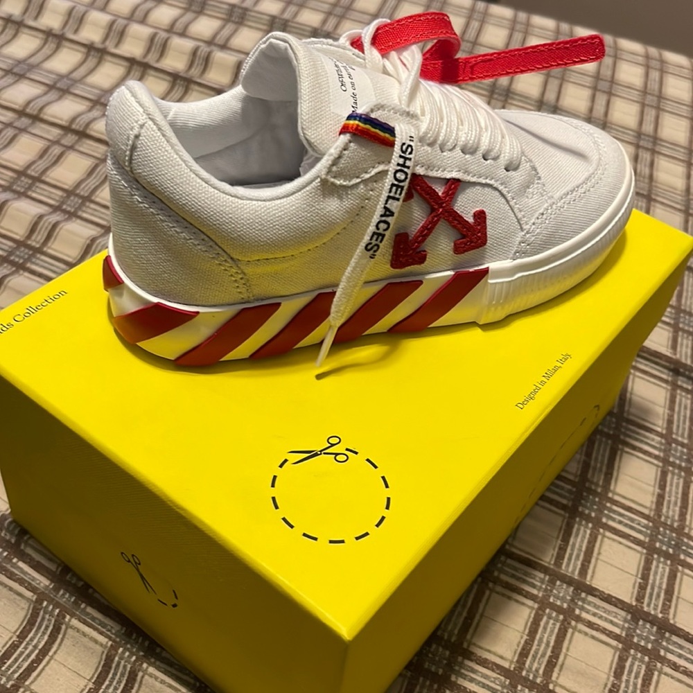 Red and white off whites